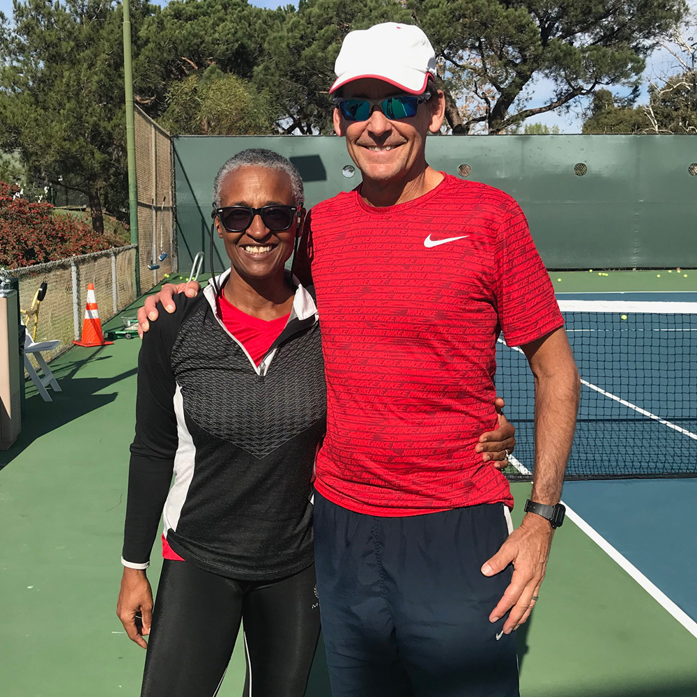 Tanya Robinson and John Craig tennis coaches in Southern California