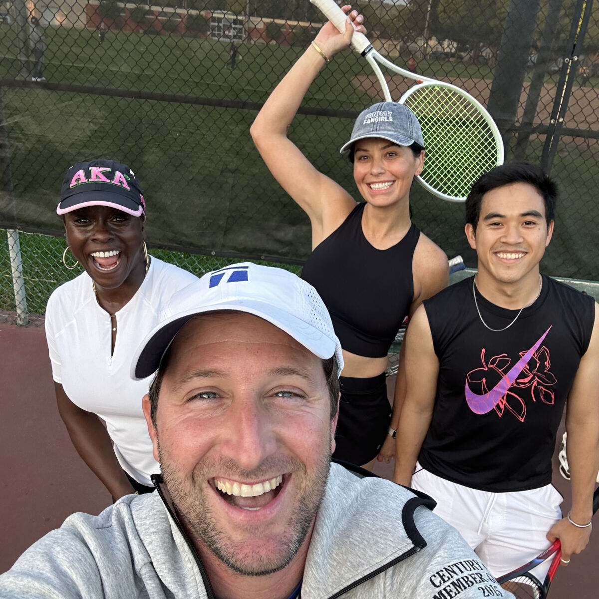 Brian “B” Bradley with friends
