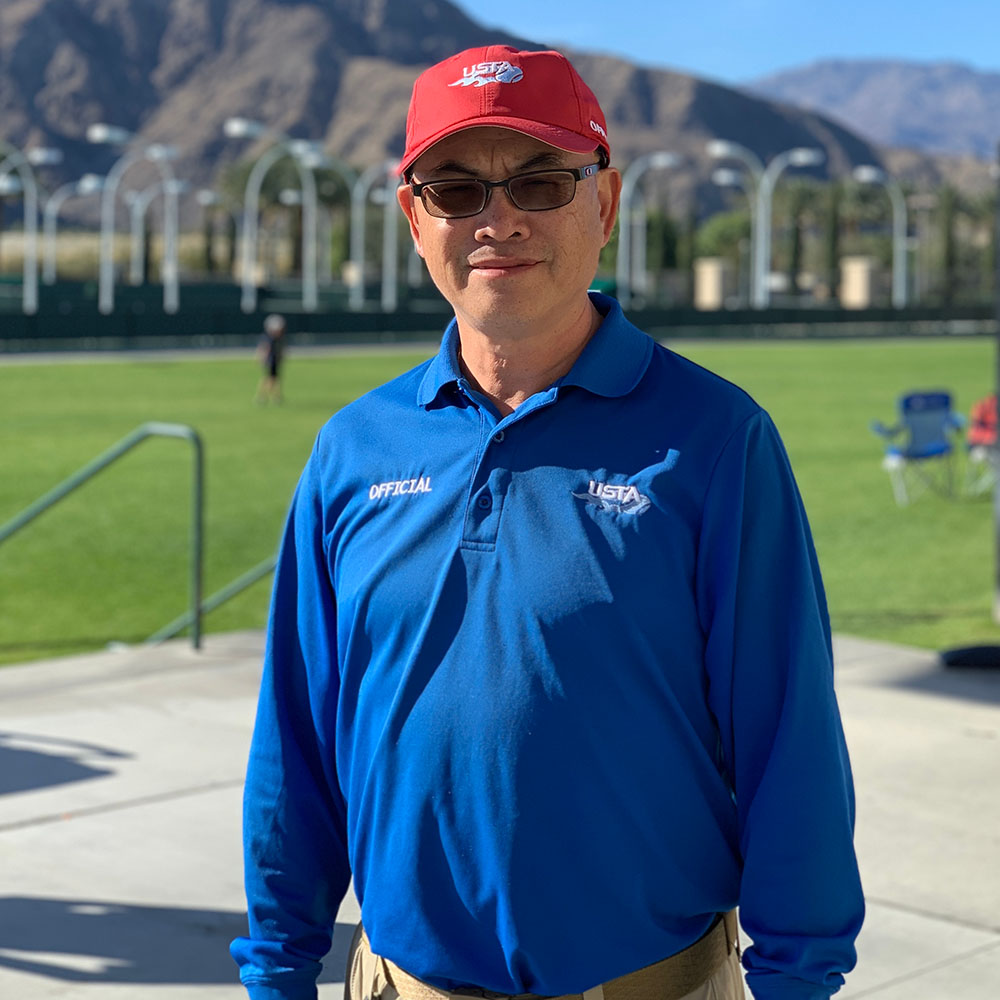 Terry Chan is a USTA tennis official in Southern California