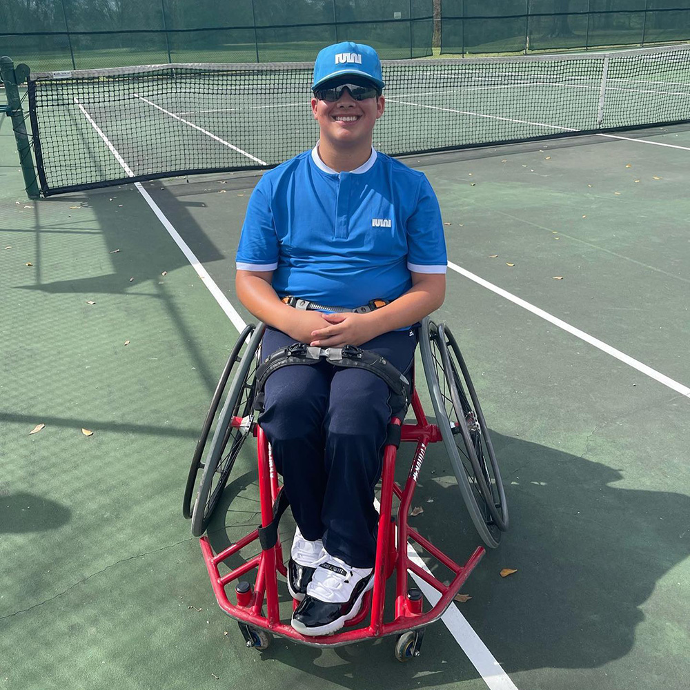 Fernando Gallego at the Cajun Classic Wheelchair Tournament