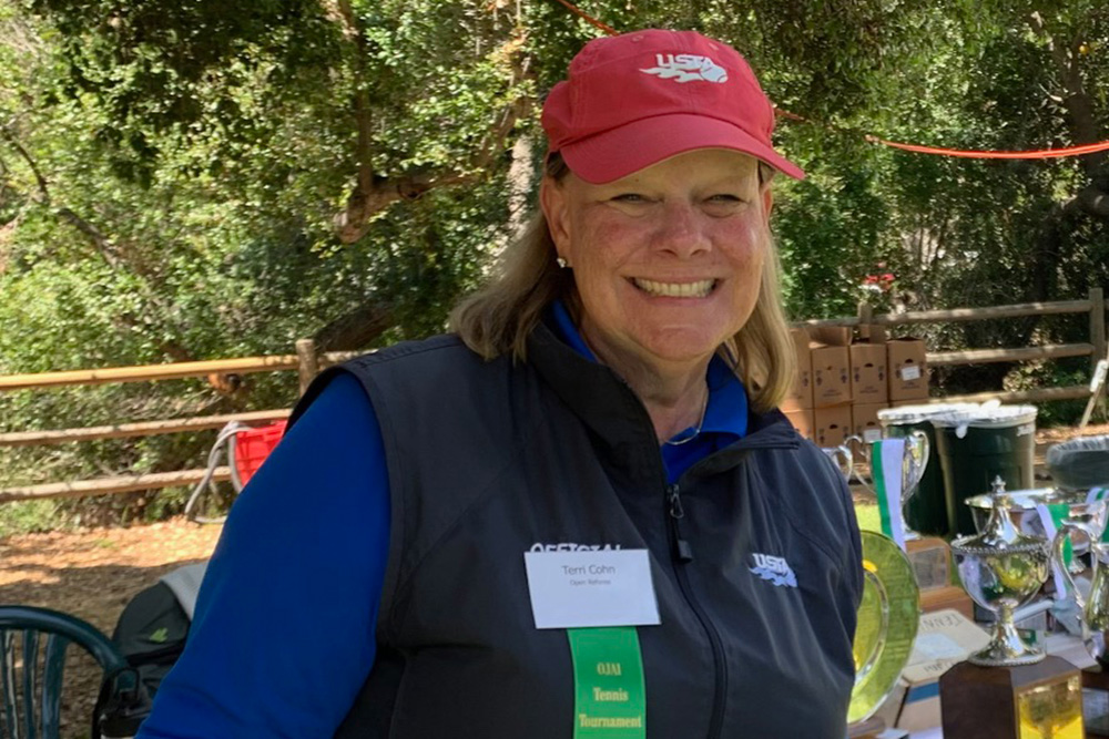 Teri Cohn tennis official in Southern California