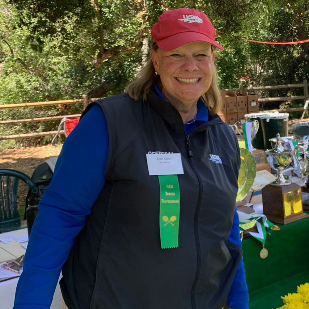 Teri Cohn tennis official in Southern California