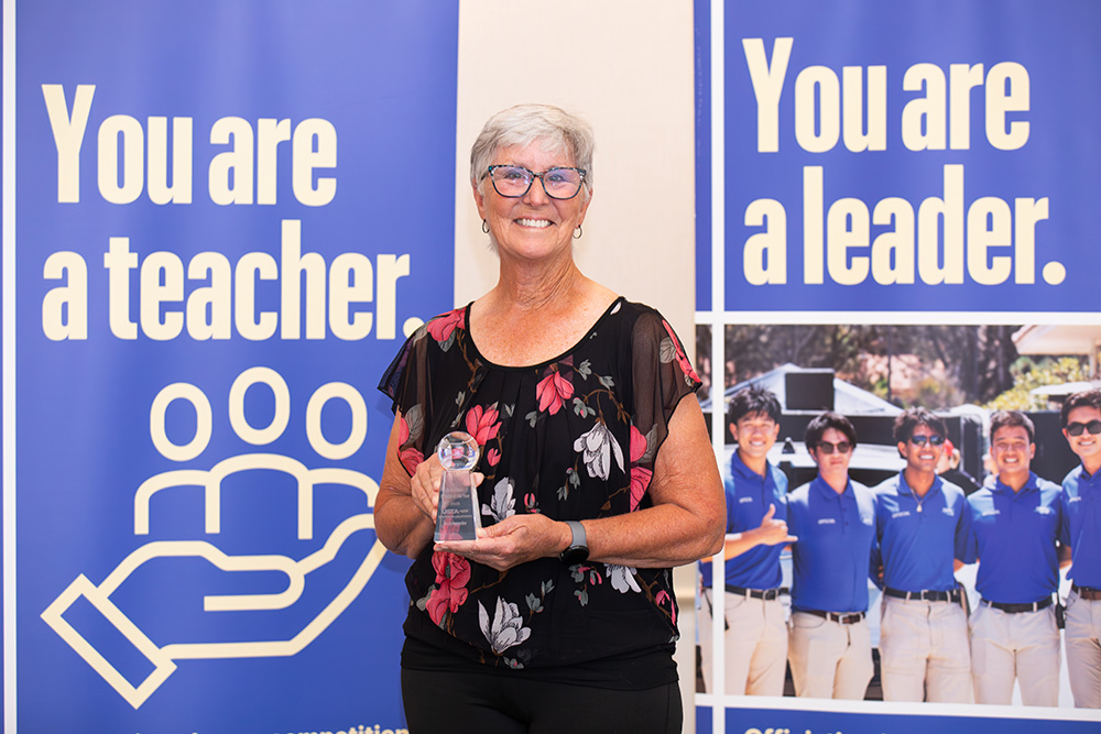 Ava Schumacher 2025 Glass Ball winner at USTA California Officiating Summit