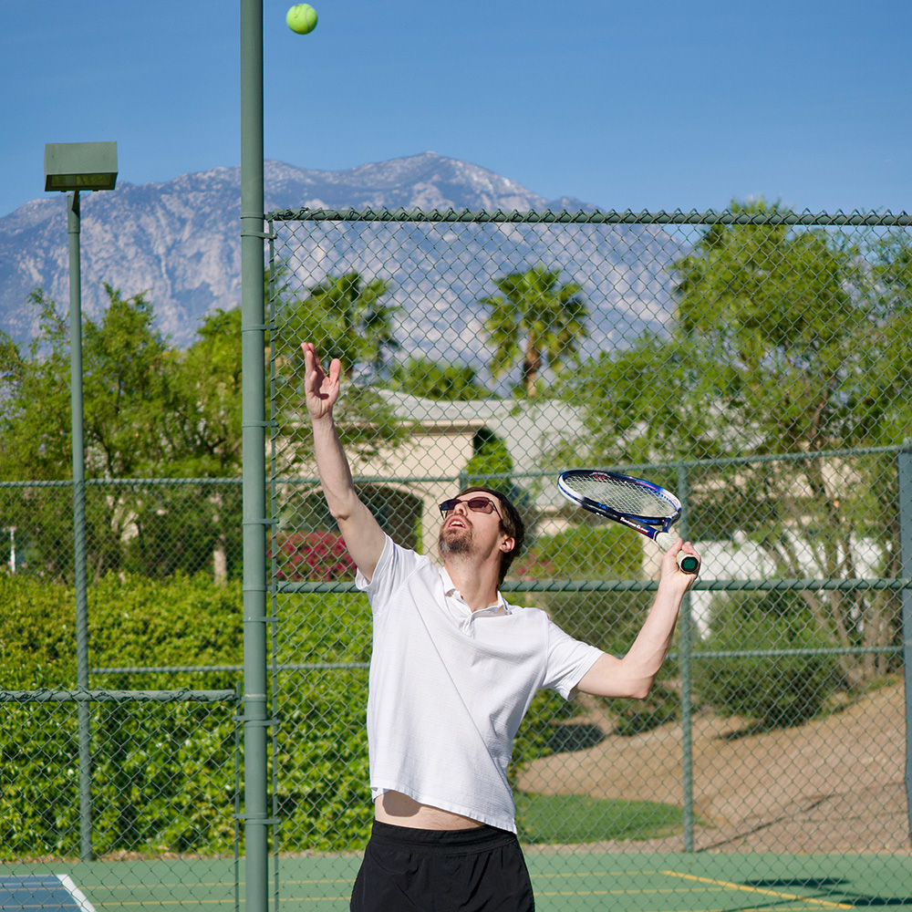Mathew Frtiz adaptive tennis player in Palm Desert