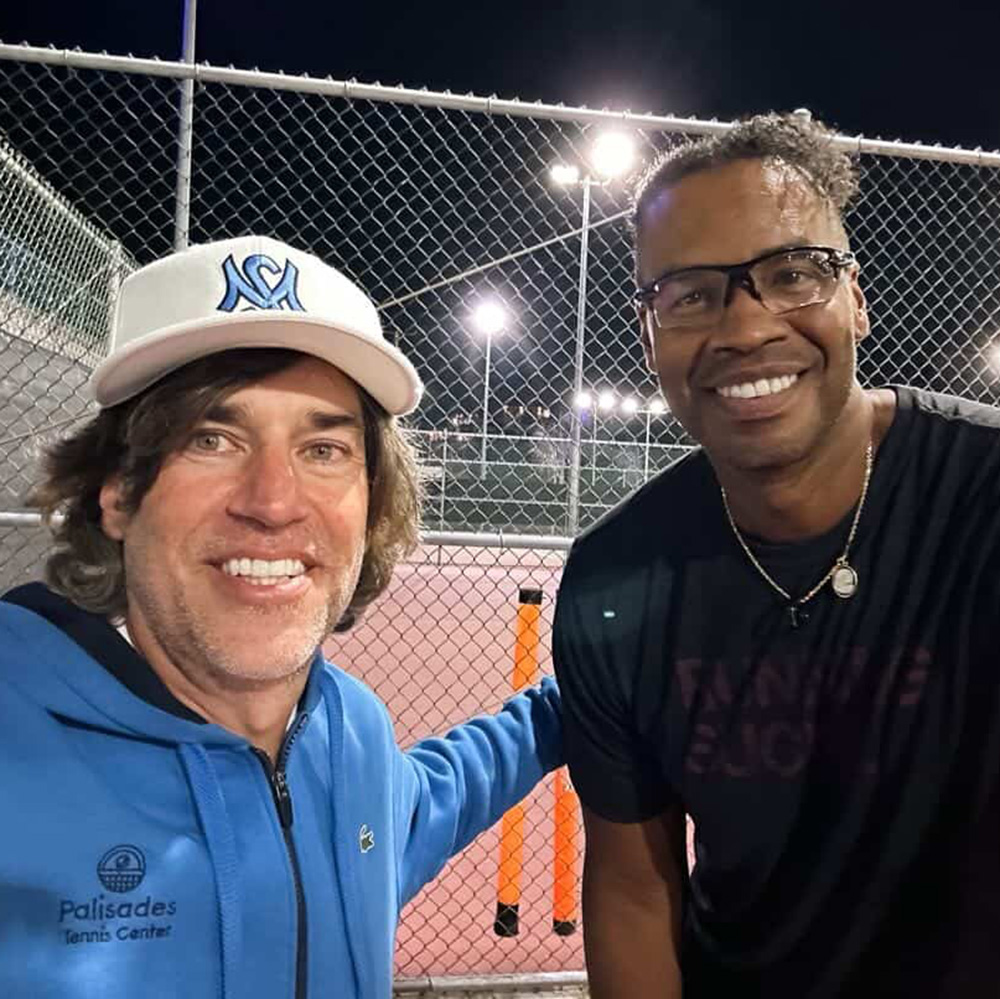Jason Collins with Mike Tomas