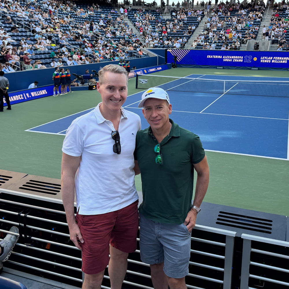 John Lansville at the US Open