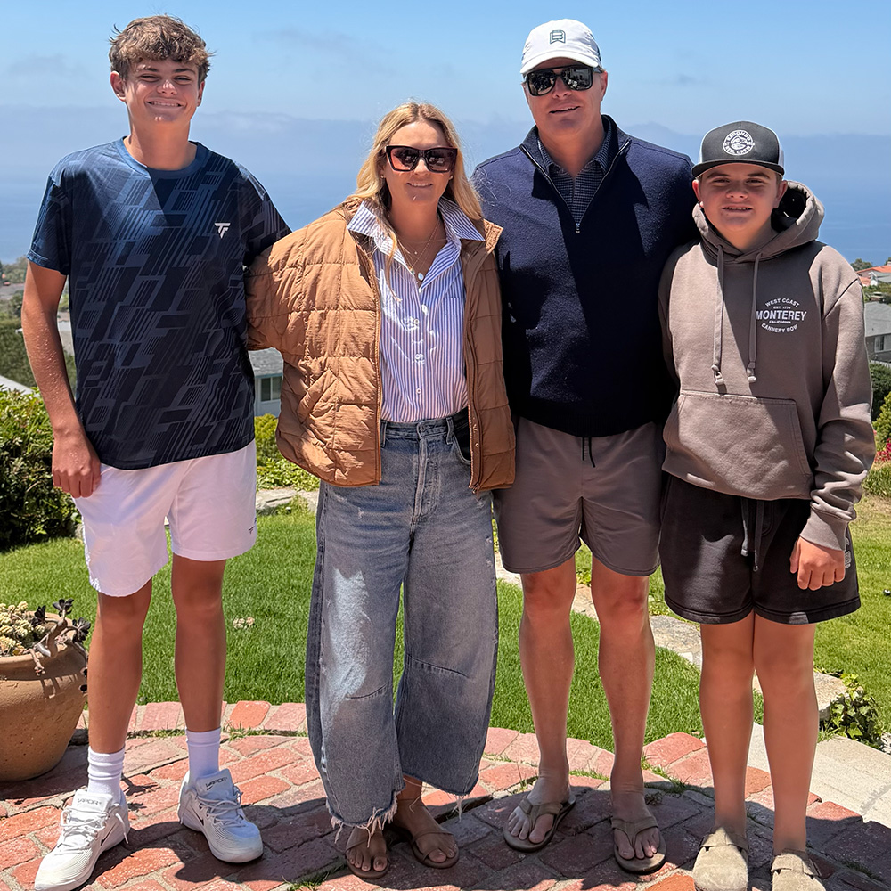 The MacAllister family in Southern California
