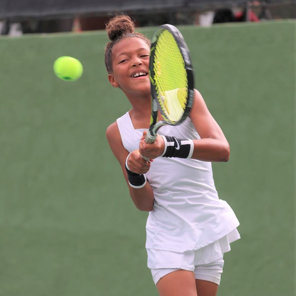 Thea Frodin at the 2019 USTA SoCal Junior Sectionals