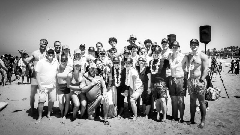 Adelle, Jen, and Dan Levi gather with friends, family, and members of the community to remember and celebrate Braun Levi’s life. (Photo – Bo Bridges)