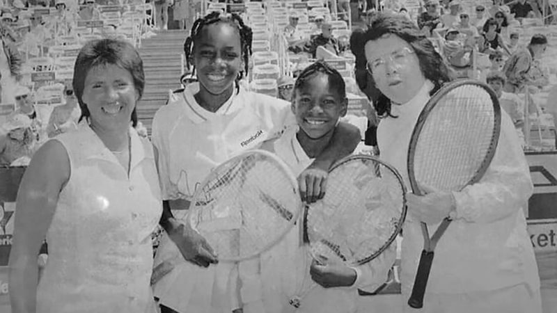 Billie Jean King, Rosie Casals, Venus Williams, and Serena Williams Billie Jean King, Rosie Casals, Venus Williams, and Serena Williams